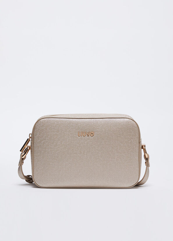 Liu Jo Borsa a tracolla color oro Saldi Di Fabbrica