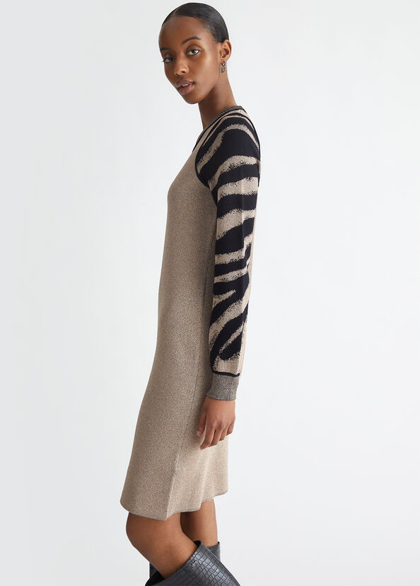 Liu Jo Abito animalier in maglia Pezzi Unici