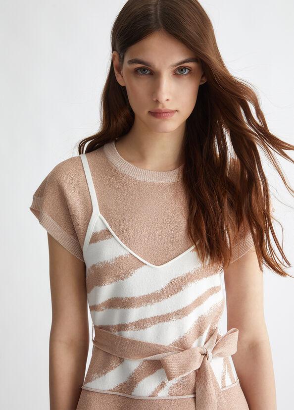 Liu Jo Maglia jacquard con cintura Online