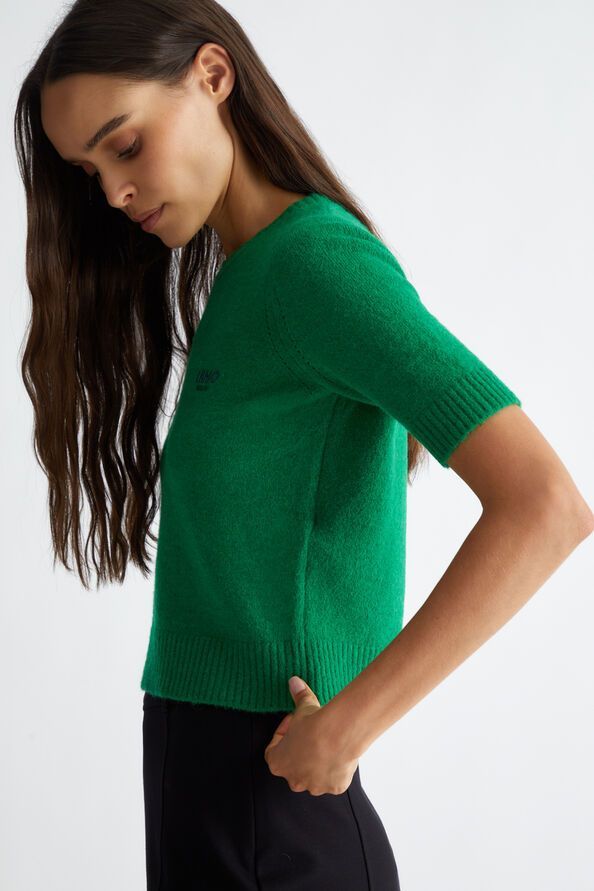 Liu Jo T-shirt in misto lana e alpaca In Vendita