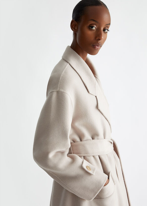 Liu Jo Cappotto in misto lana con cintura 2025