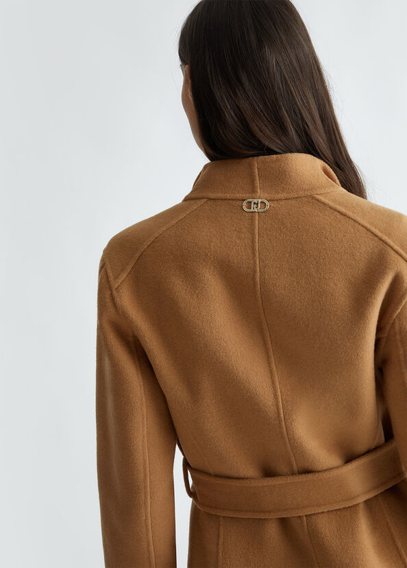 Liu Jo Cappotto doppiopetto in misto lana Promozione