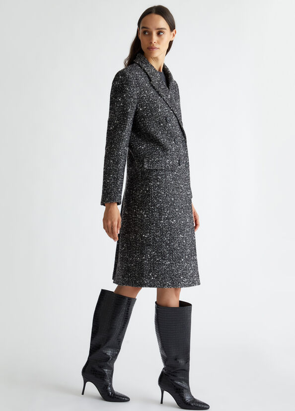 Liu Jo Cappotto in misto lana bouclé Promozione Limitata