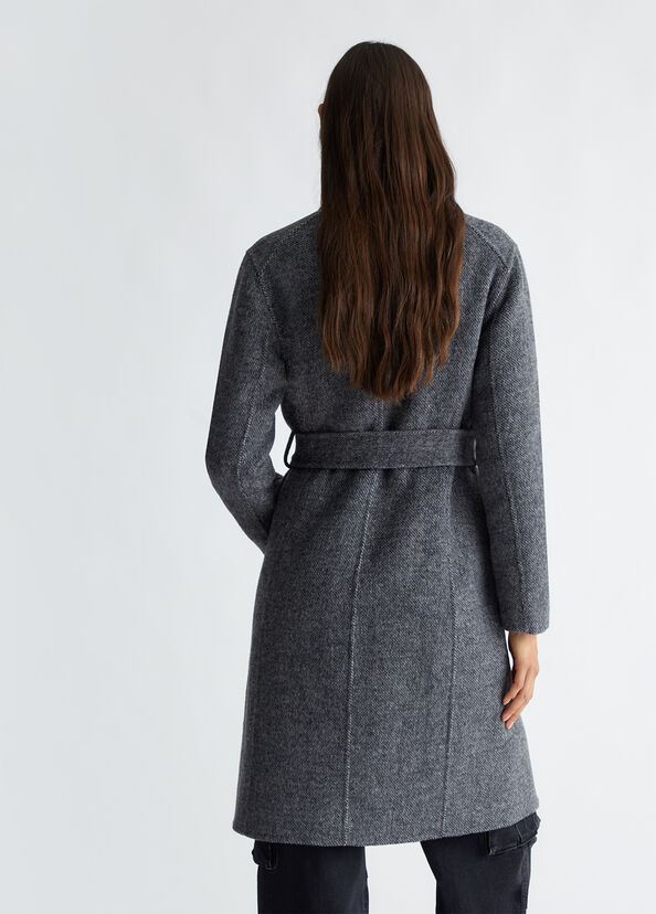 Liu Jo Cappotto doppiopetto in misto lana Fino Al -60%