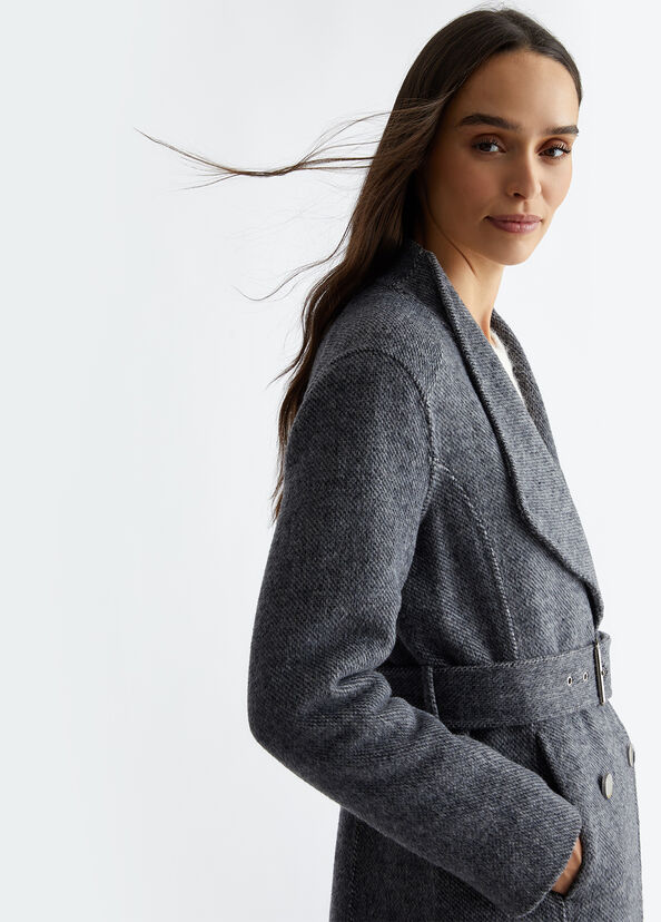Liu Jo Cappotto doppiopetto in misto lana Fino Al -60%