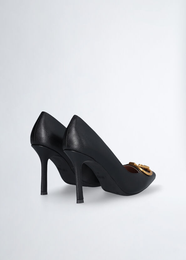 Liu Jo Décolleté nere con maxi logo Offerta