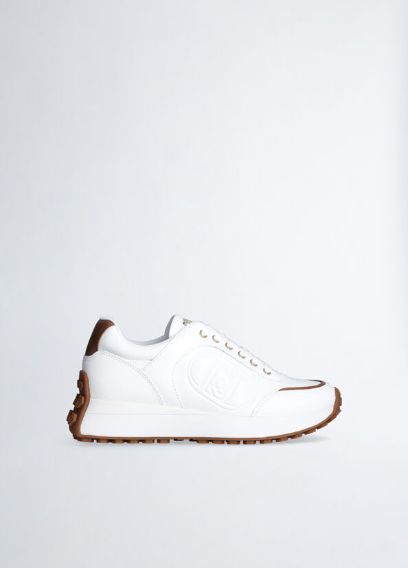 Liu Jo Sneakers bianche in pelle Saldi
