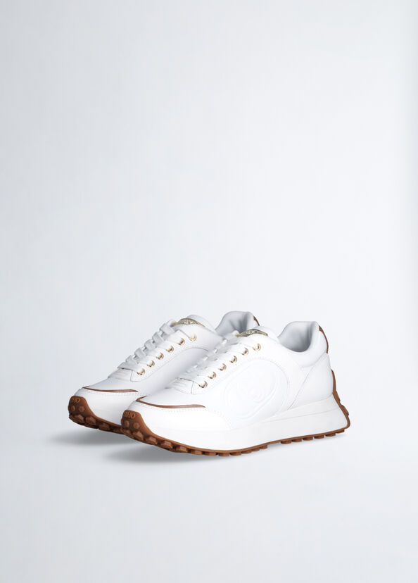 Liu Jo Sneakers bianche in pelle Saldi