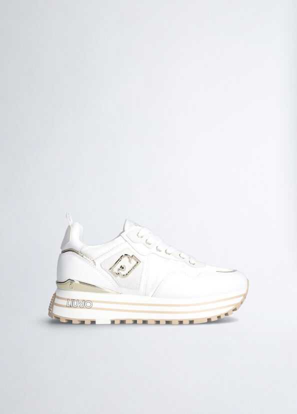 Liu Jo Sneakers platform in pelle e nylon Negozio