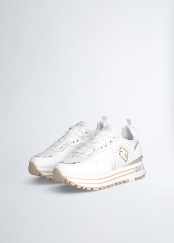 Liu Jo Sneakers platform in pelle e nylon Negozio