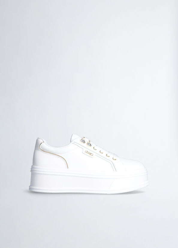 Liu Jo Sneakers platform con pietre gioiello In Saldo