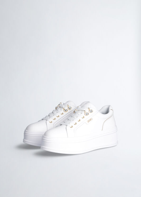 Liu Jo Sneakers platform con pietre gioiello In Saldo