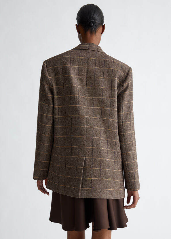 Liu Jo Blazer check con spilla gioiello Nuovo