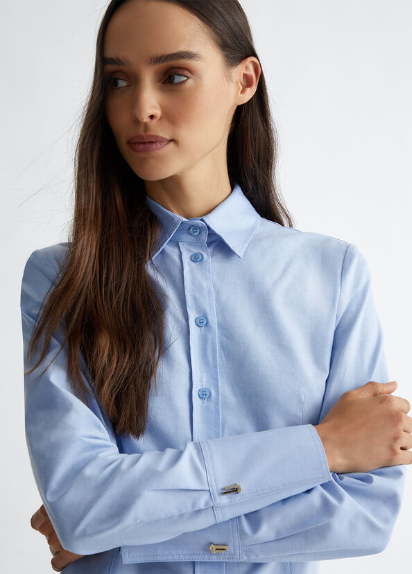 Liu Jo Camicia in cotone Oxford Prezzo Ridotto