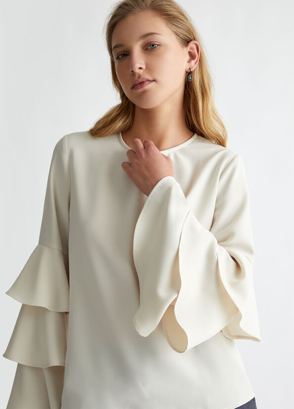 Liu Jo Blusa in crêpe stretch Outlet