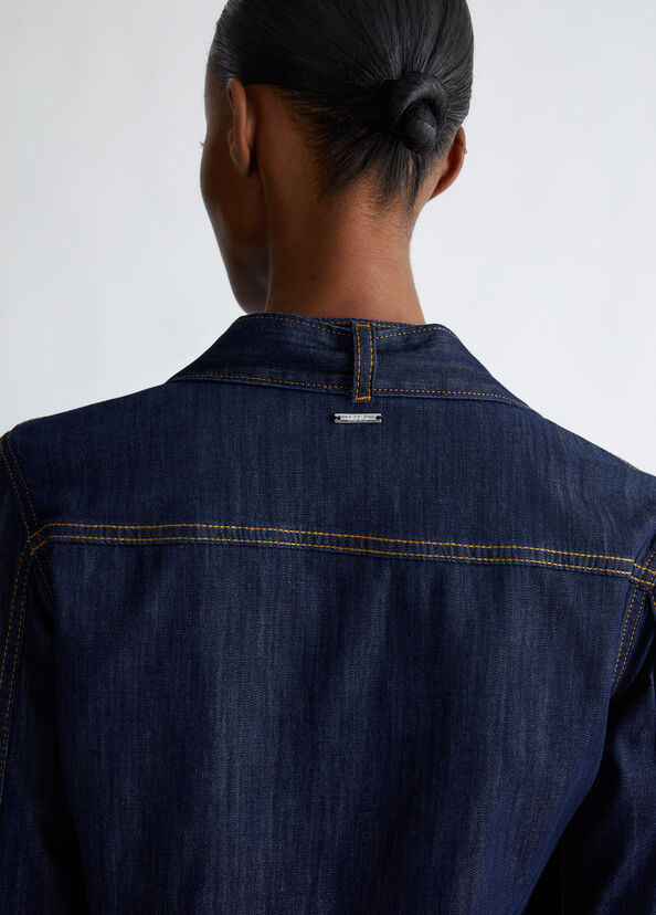 Liu Jo Camicia in denim con fiocco Offerte