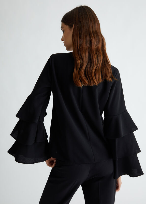 Liu Jo Blusa in crêpe stretch Hotsell