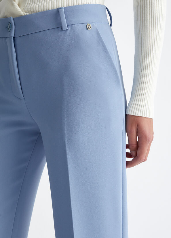 Liu Jo Pantaloni flare in crêpe In Saldo