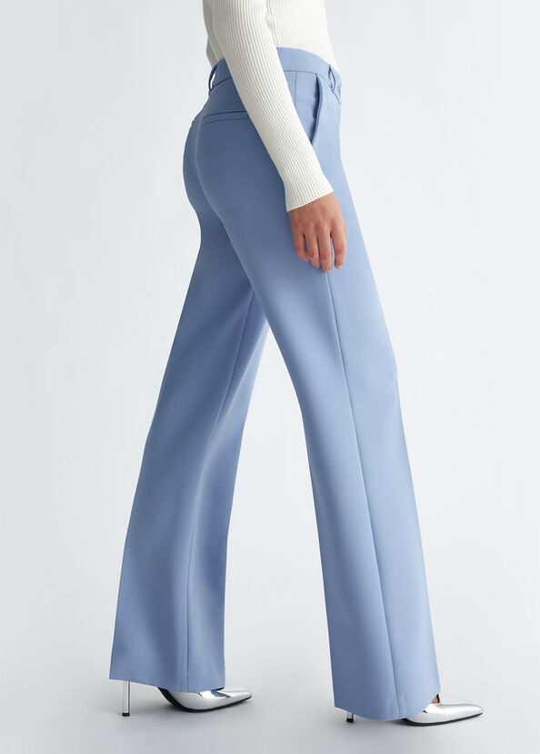 Liu Jo Pantaloni flare in crêpe In Saldo