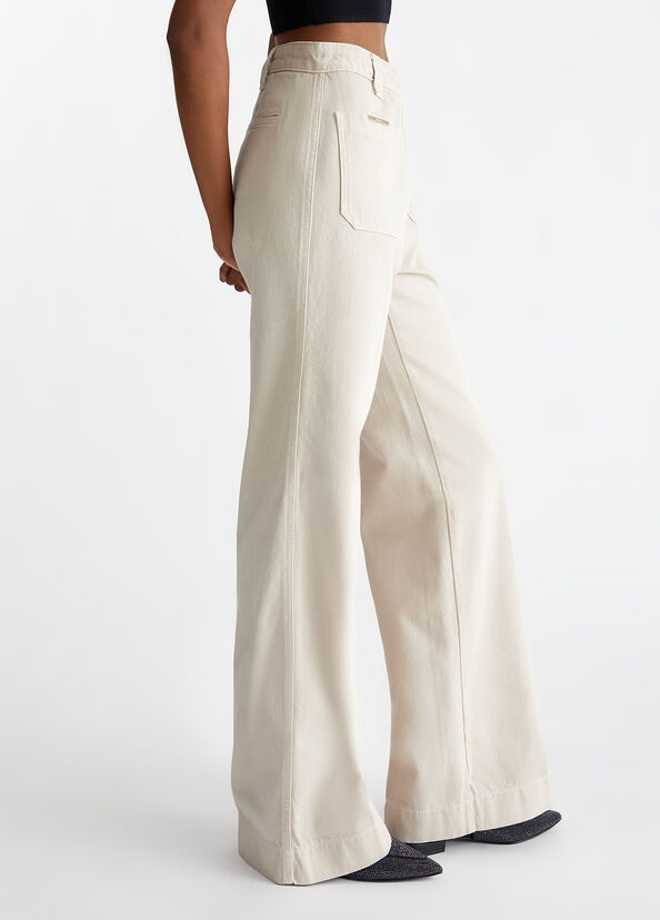 Liu Jo Pantaloni straight in cotone 2025