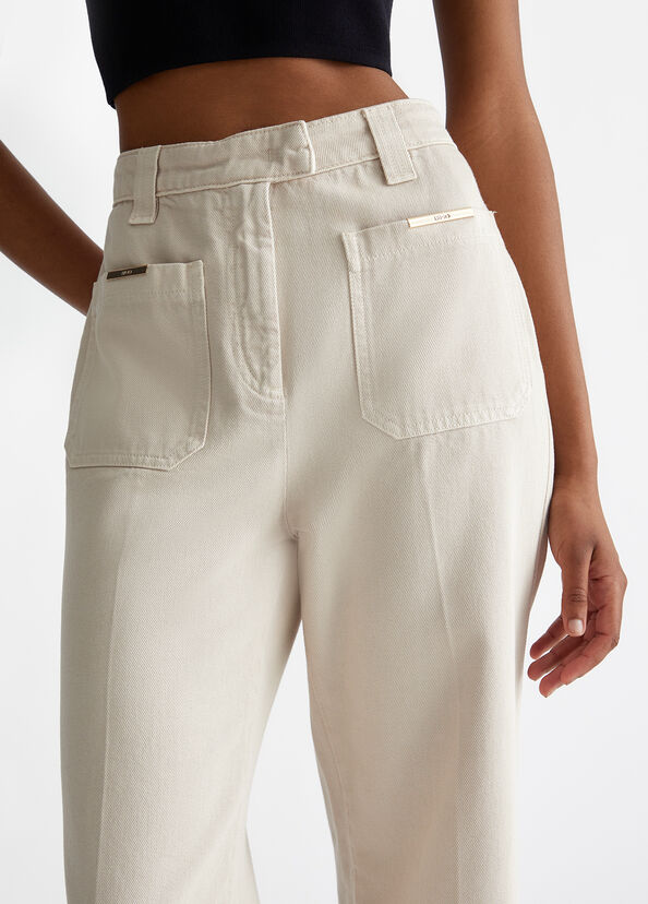 Liu Jo Pantaloni straight in cotone 2025