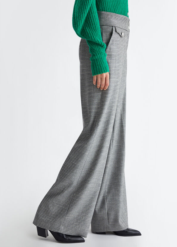 Liu Jo Pantaloni check a palazzo Nuova