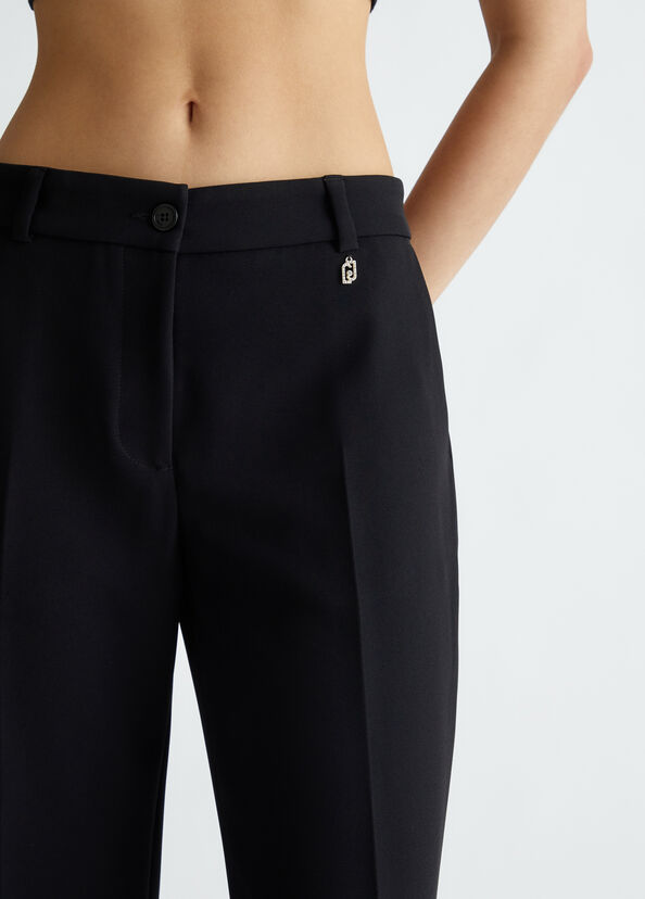 Liu Jo Pantaloni flare in crêpe Qualità