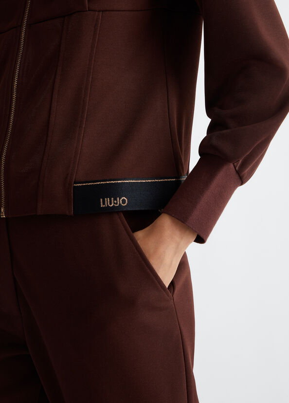 Liu Jo Felpa con cappuccio e zip Prezzo Ridotto