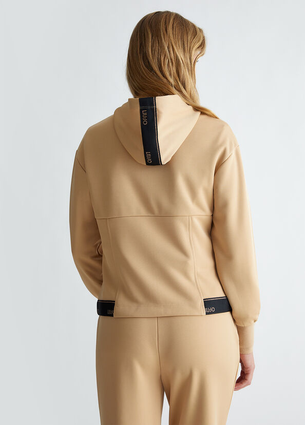 Liu Jo Felpa con cappuccio e zip Saldi