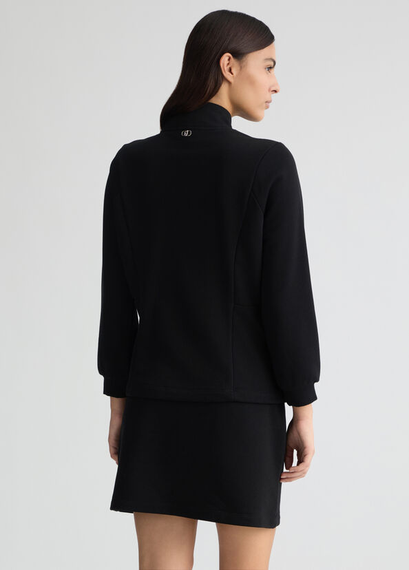 Liu Jo Felpa con zip e strass Nuova