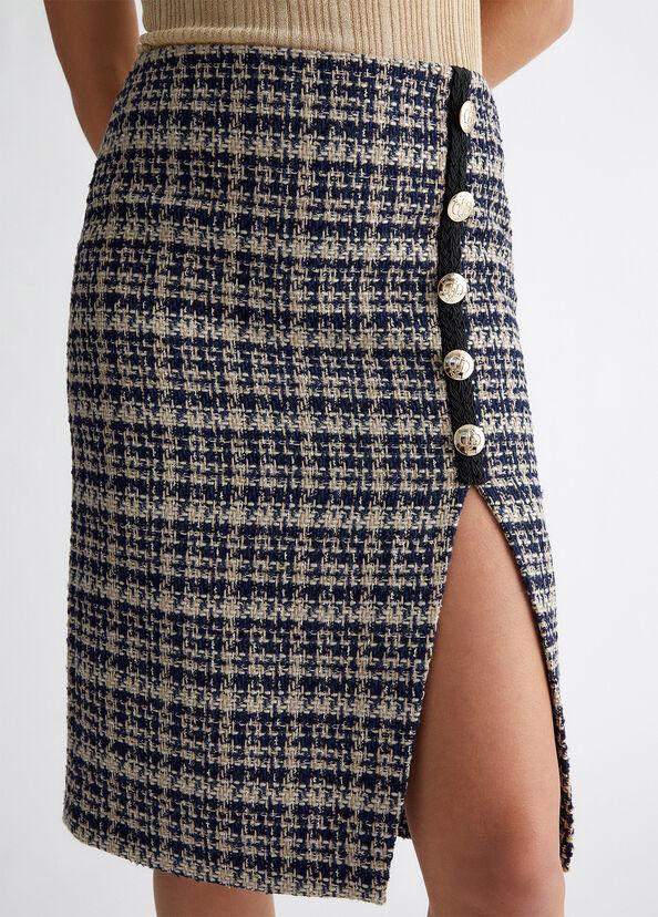 Liu Jo Gonna bouclé check Promozione Limitata