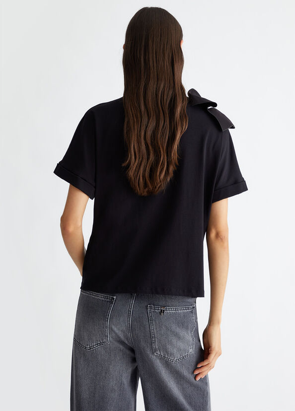 Liu Jo T-shirt con rouches Hotsell