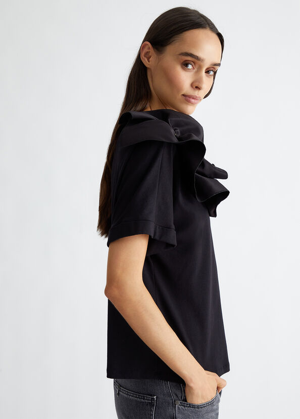 Liu Jo T-shirt con rouches Hotsell