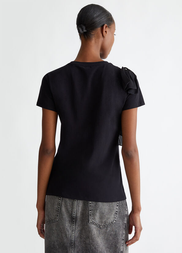 Liu Jo T-shirt con rouches Vendita Calda