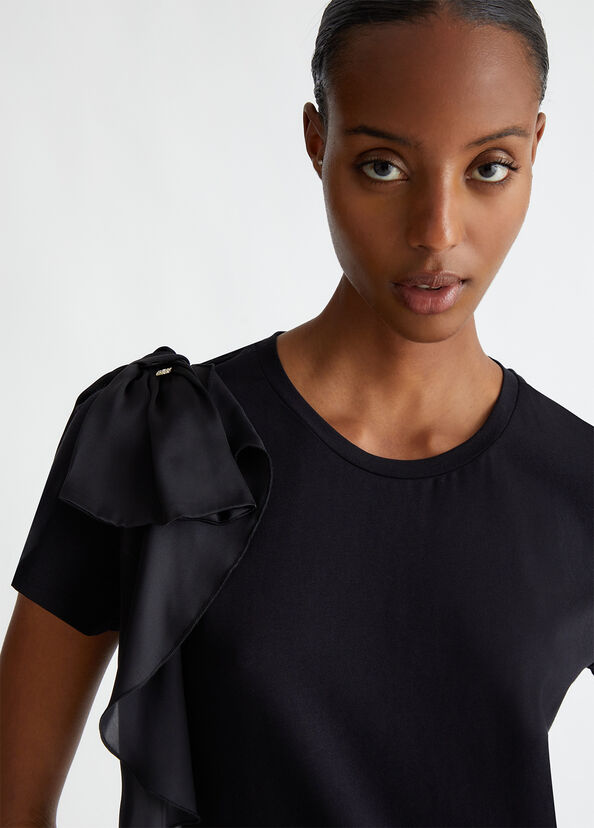 Liu Jo T-shirt con rouches Vendita Calda