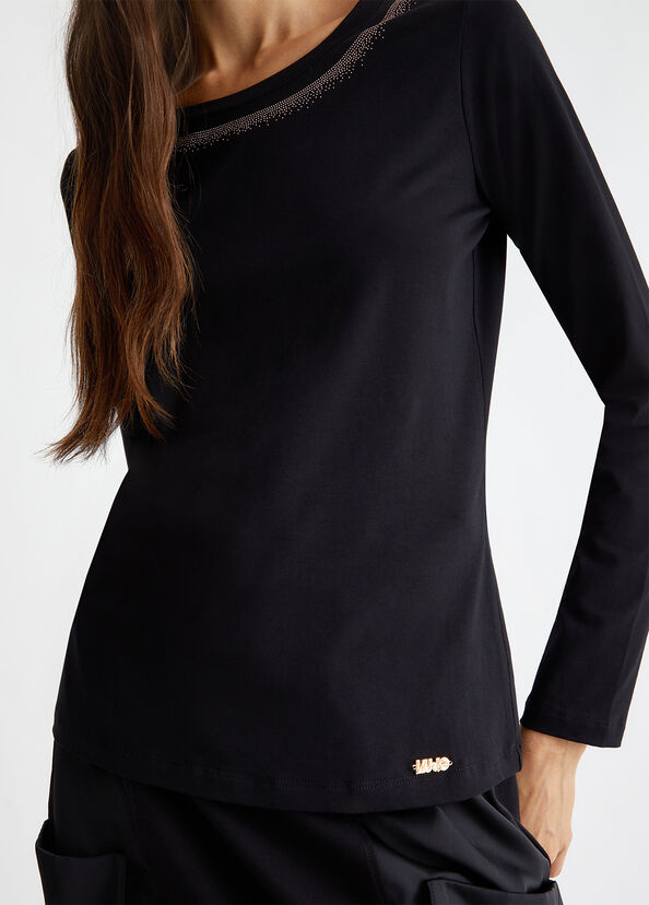 Liu Jo T-shirt con strass Pezzi Unici