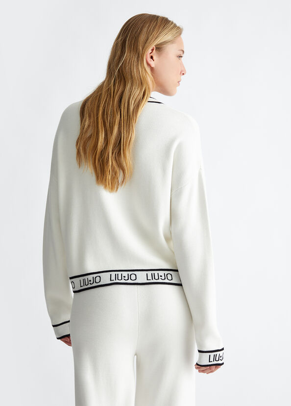 Liu Jo Maglia in misto seta con logo I Più Venduti