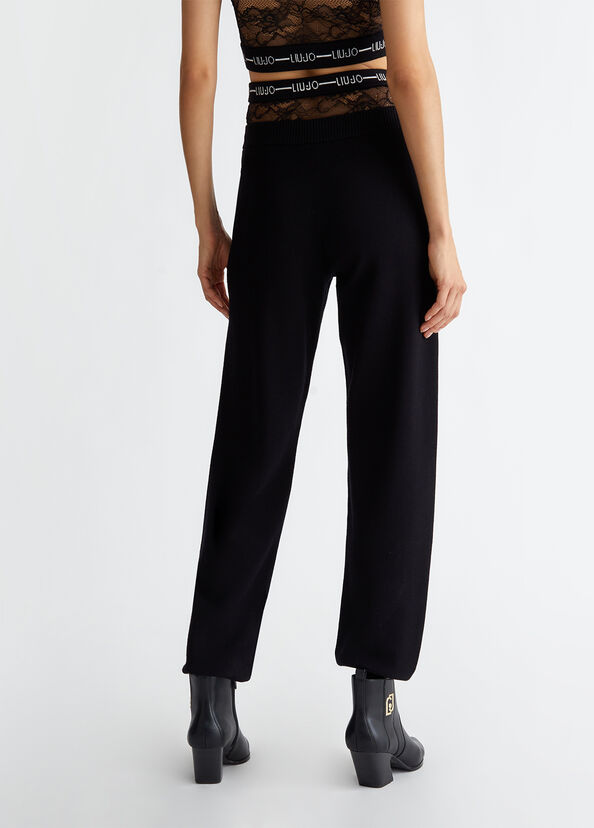 Liu Jo Pantaloni in maglia con pizzo 2025