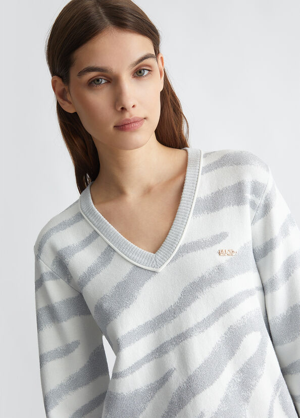 Liu Jo Maglia animalier jacquard Spedizione Gratuita
