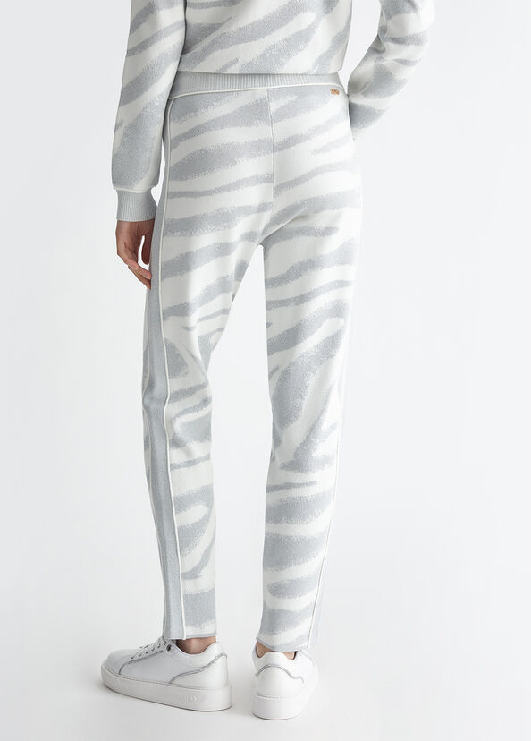Liu Jo Pantaloni animalier in maglia Pezzi Unici