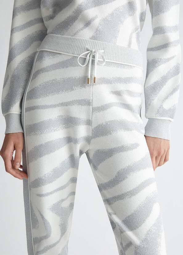 Liu Jo Pantaloni animalier in maglia Pezzi Unici