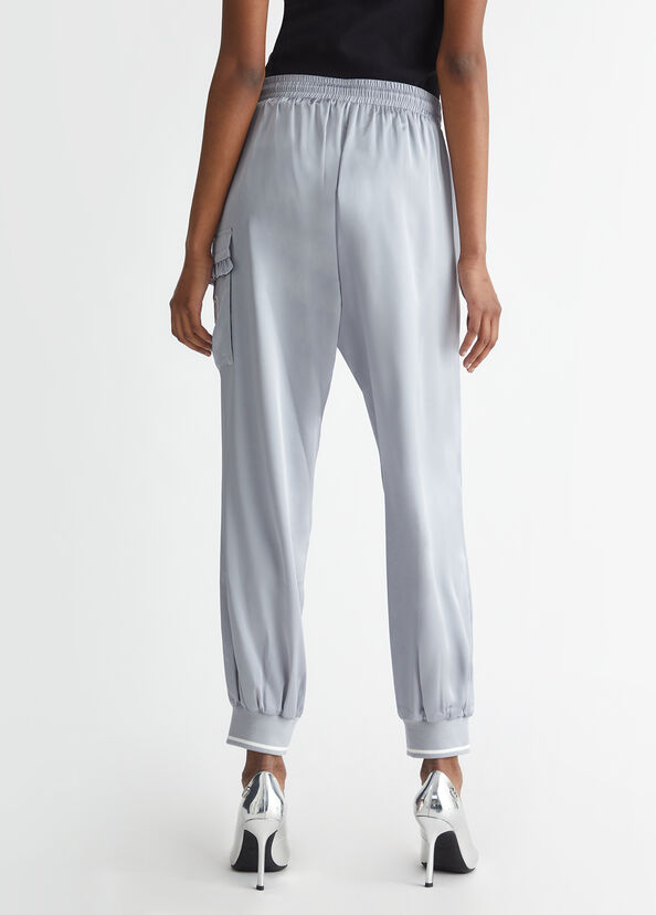 Liu Jo Pantaloni jogging in raso Promozione Limitata