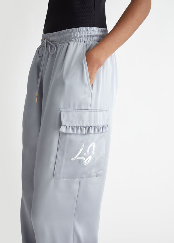 Liu Jo Pantaloni jogging in raso Promozione Limitata