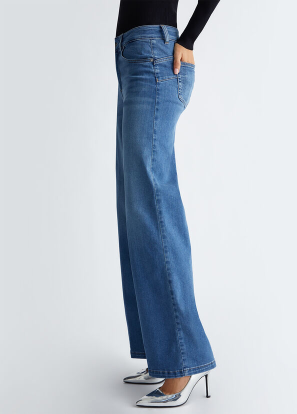 Liu Jo Jeans flare a vita alta Prezzo Ridotto