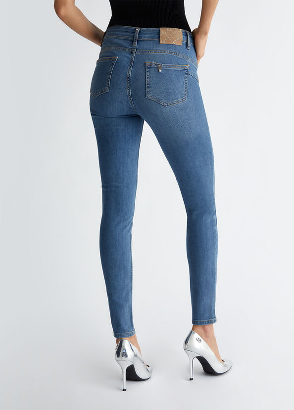 Liu Jo Jeans skinny bottom up a vita alta Saldi