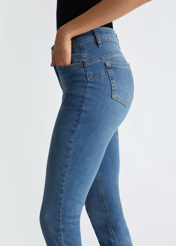 Liu Jo Jeans skinny bottom up a vita alta Saldi