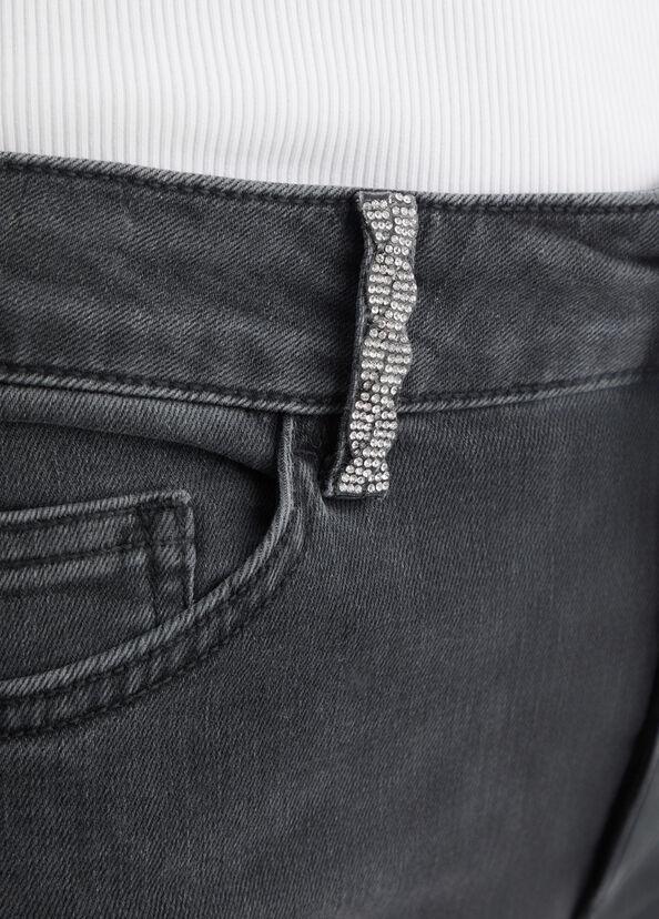 Liu Jo Jeans skinny grigio con strass Moda