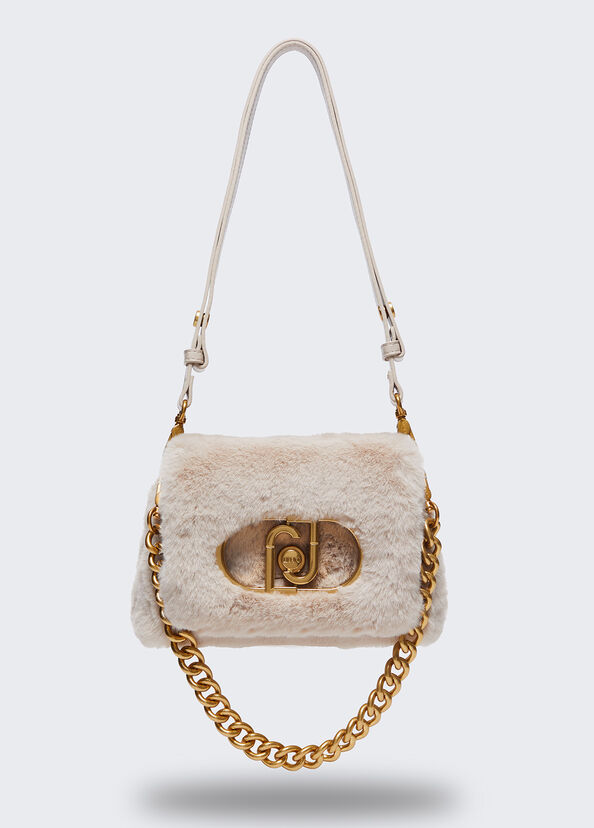 Liu Jo Borsa piccola LaPuffy in pelliccia sintetica Pezzi Unici