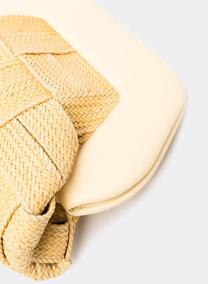 Themoirè TIA WEAVED STRAW CANARY Prezzo Ridotto
