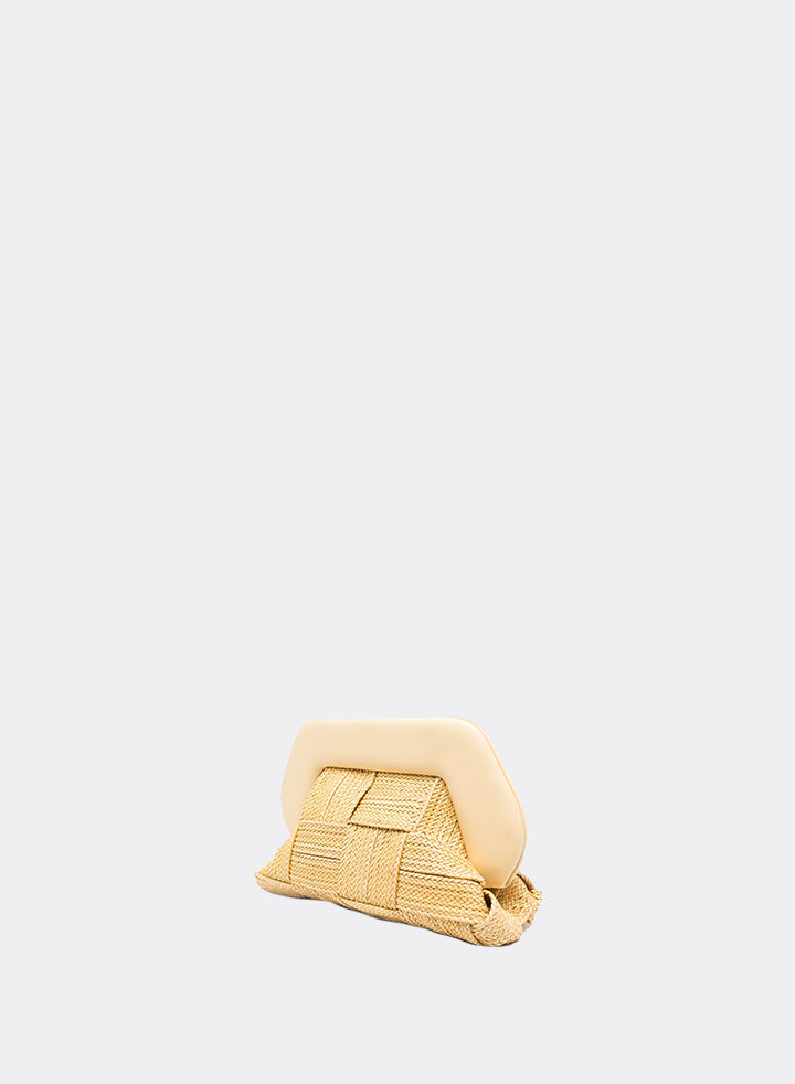 Themoirè TIA WEAVED STRAW CANARY Prezzo Ridotto
